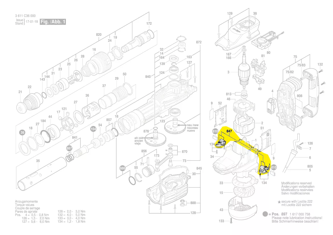 Porte-balais charbon réf. 1 617 000 749 Bosch